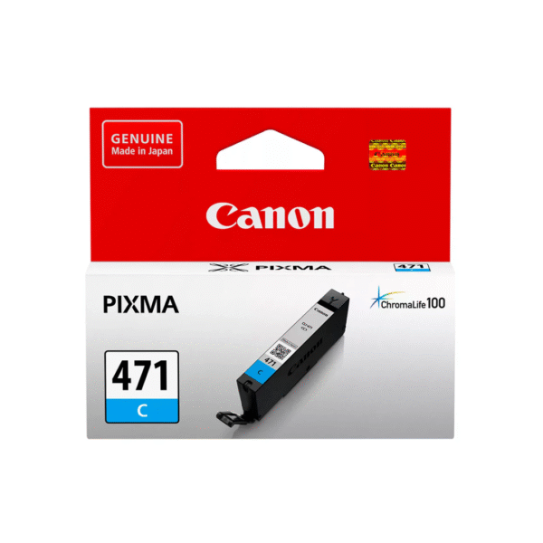 Canon 471 Cyan Ink Cartridge - 323 Pages / Cyan Color / Ink Cartridge