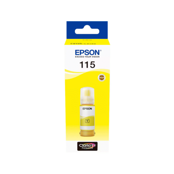 Epson 115 EcoTank Yellow Ink Bottle - 70ml/ Print up to 2.3K Pages