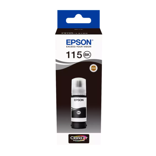 Epson 115 EcoTank Photo Black Ink Bottle - 70ml/ Print up to 6.2K Pages