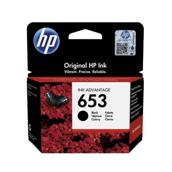HP 653 Black Ink Cartridge-3YM75AE