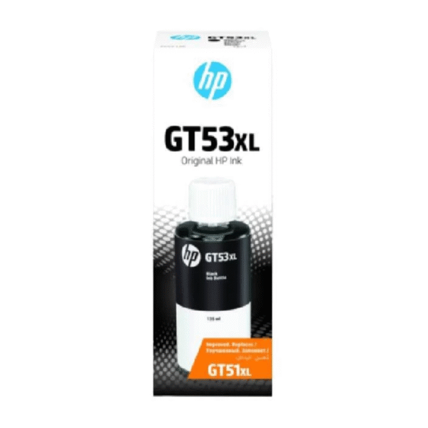 HP GT53XL 135-ml Black Ink Bottle – 6K Pages / Black Color / Ink Cartridge
