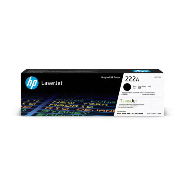 HP 222A Black Original LaserJet Toner Cartridge - 1300 Pages / Black Color / Toner Cartridge