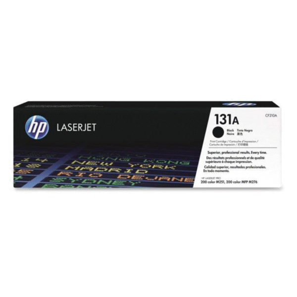 HP 131A Black Color – 1.6K Pages / Black Color / Toner Cartridge – (CF210A)