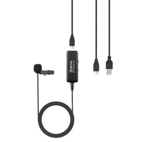 BOYA Lavalier Microphone for Type-C Devices and PC - Black