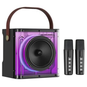 Transparent Mecha A99 Wireless Bluetooth Speaker with Microphone, Sound Light Rhythm, and Subwoofer