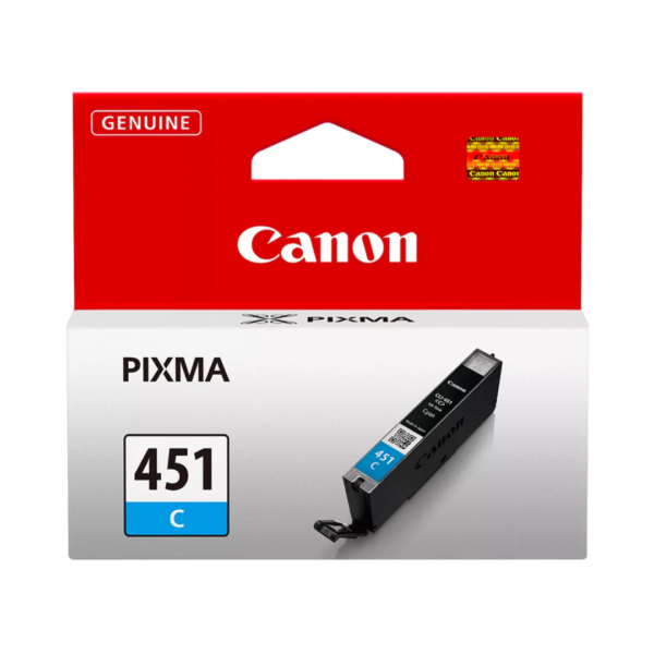 Canon 451 Cyan Ink Cartridge – 300 Pages / Cyan Color / Ink Cartridge