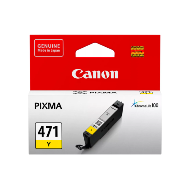 Canon 471 Yellow Ink Cartridge – 323 Pages / Yellow Color / Ink Cartridge