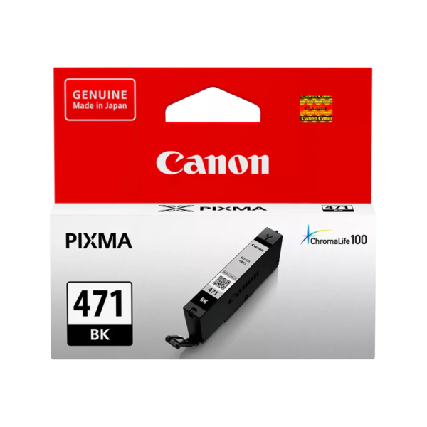 Canon 471 Black Ink Cartridge – 323 Pages / Black Color / Ink Cartridge