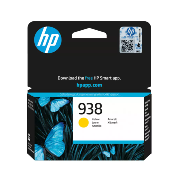 HP 938 Yellow Ink Cartridge - 800 Pages yield