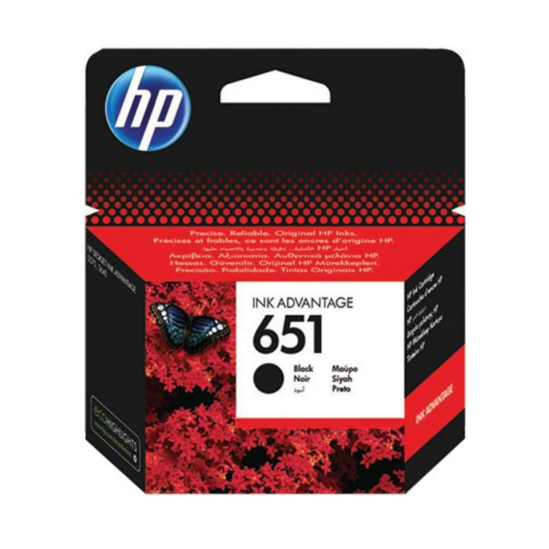 HP 651 Black Ink Cartridge-C2P10AE