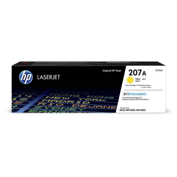 HP 207A Toner Cartridge - 1,250 Pages / Yellow Color / Toner Cartridge - (W2212A)