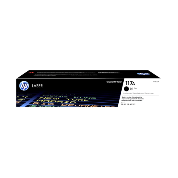 HP 117A Black LaserJet Toner Cartridge – 1000 Pages / Black Color / Toner Cartridge – (W2070A)