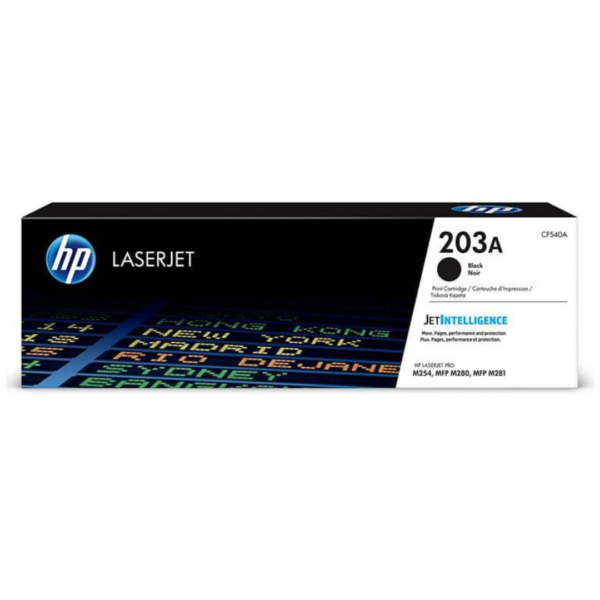 HP 203A Black Color – 1,400 pages / Black Color / Toner Cartridge – (CF540A)