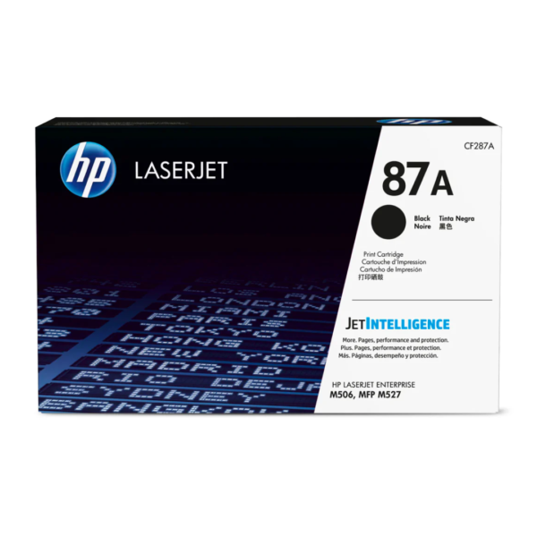 HP 87A Black Color – 8.5K Pages / Black Color / Toner Cartridge – (CF287A)