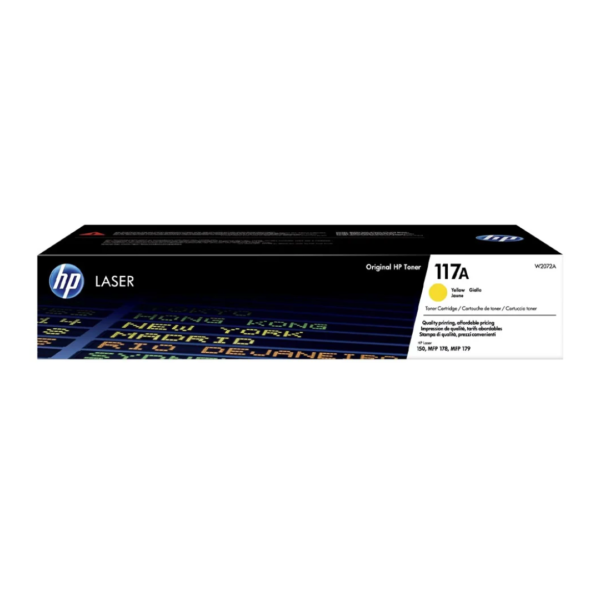 HP 117A Yellow LaserJet Toner Cartridge - 700 Pages / Toner Cartridge - (W2072A)