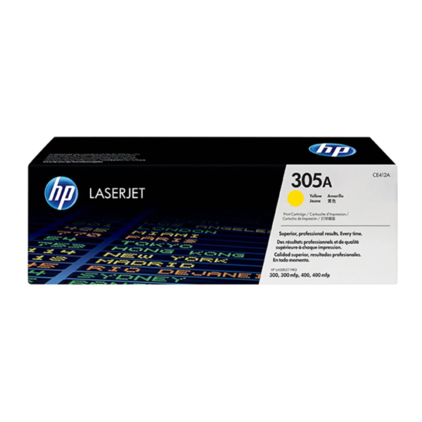 HP 305A Yellow LaserJet Toner Cartridge-CE412A