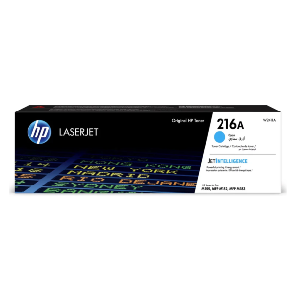 HP 216A Cyan Toner Cartridge – 850 Pages / Cyan Color / Toner Cartridge - (W2411A)